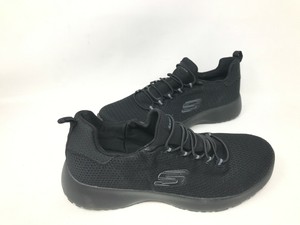 skechers men's dynamight black walking shoes