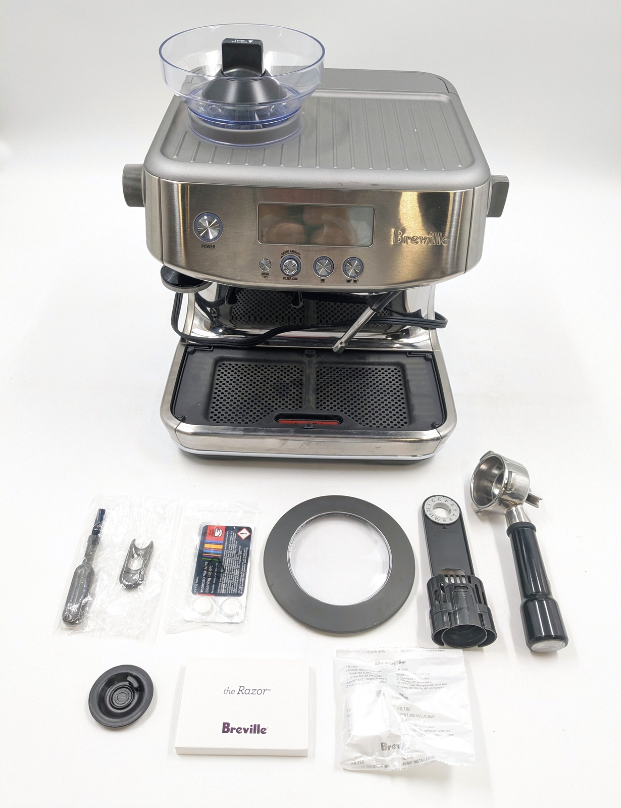 Breville The Barista Pro Espresso Machine with Grinder BES878BSS1