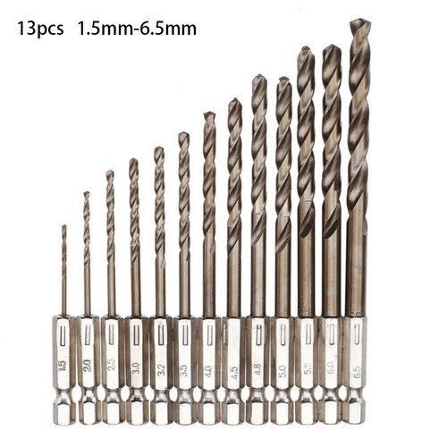 13pcs HSS-Co M35 Cobalt Drill Bit Set 1 