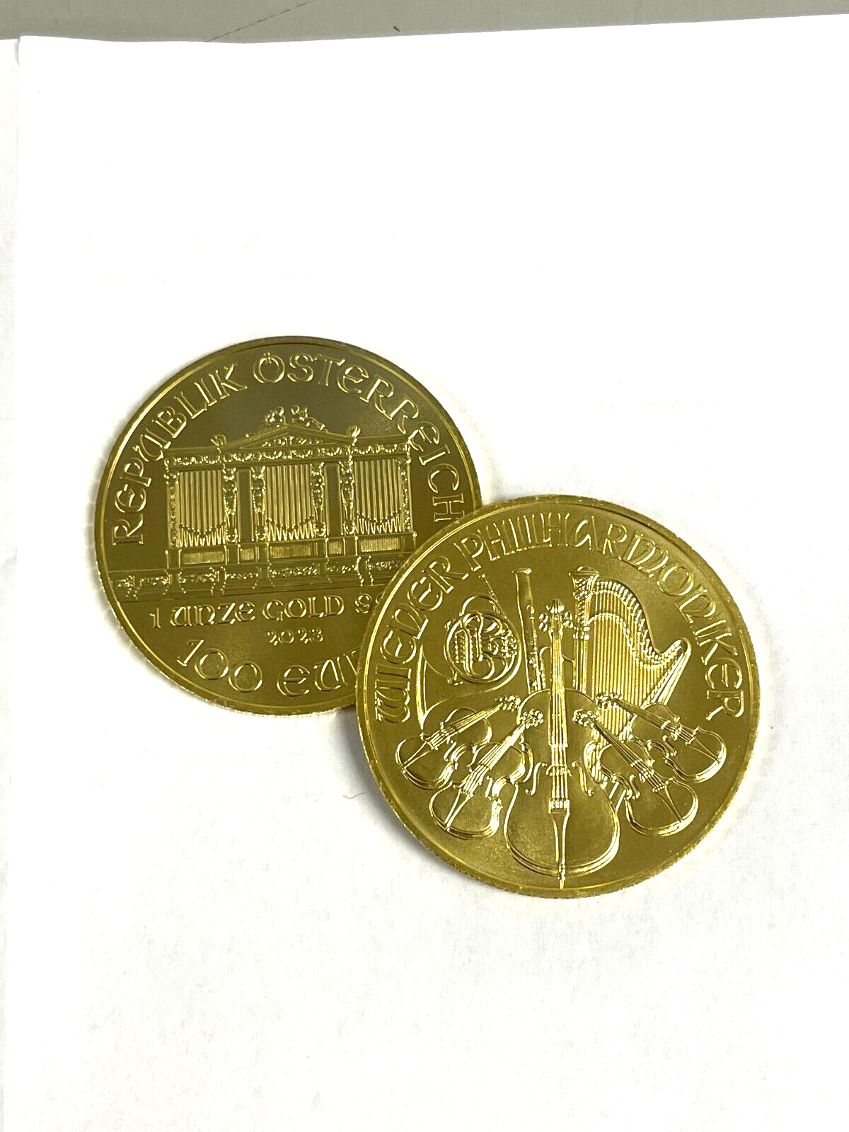 Lot of 10 Gold 2023 Gold 1 oz Austria Philharmonic Gold 1 oz .9999 fine Coins eBay