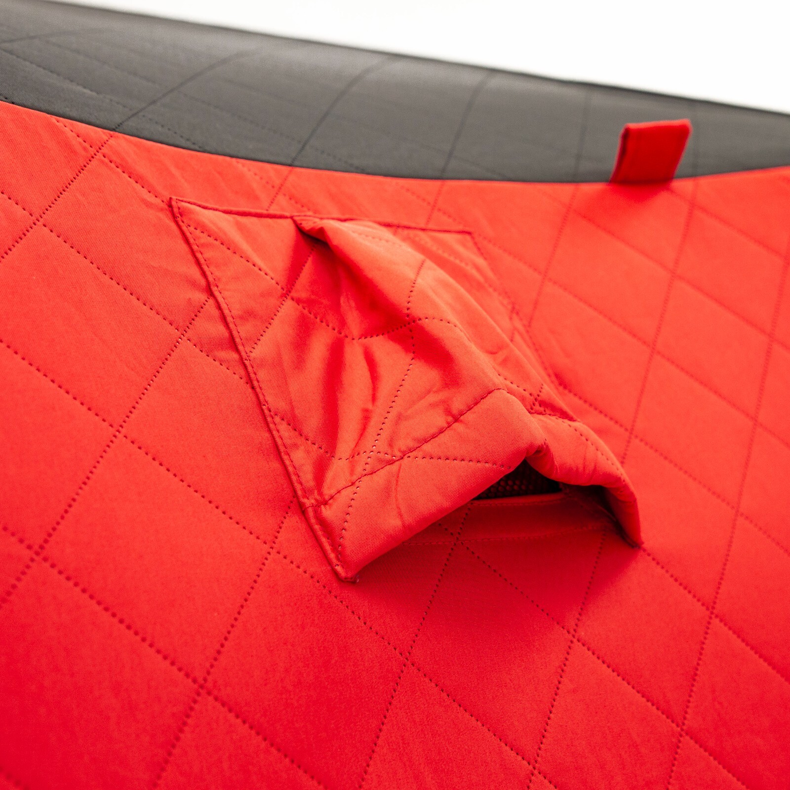 Eskimo QuickFish 6HD, Pop-Up Portable Ice Shelter, Red/Black, 6-Person