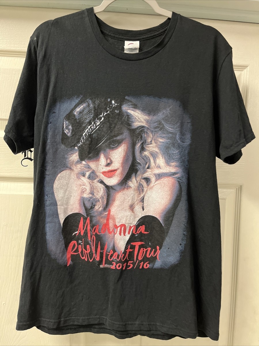 Madonna - Rebel Heart Concert Tour T Shirt 2015/16 Black - Delta