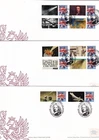 GB FDC x 3 - 2010 Halleys comet from stamp sheet