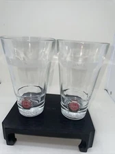 2 John Jameson & Son Limited Whiskey Highball Glasses Tumblers Red Label 5 1/4"