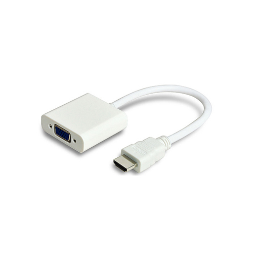 HDMI TO VGA CONVERTER WITH AUDIO WHITE - Picture 1 of 4