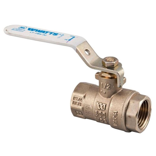 Watts 1/2 in. Brass FIP x FIP Full Port Threaded Ball Valve