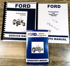 Ford Fordson Dexta Super Dexta Tractor Service Parts Operators Manual Owners Set