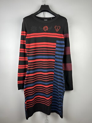 Desigual Damen Langarm Strickkleid – Stylisch, Bequem, Für Jeden Anlass