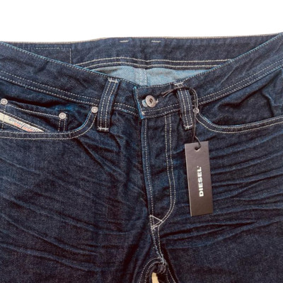 Herren DIESEL Denim Jeans schwarz und gold (W29 L34) Prototipi schwarz STRAIGHT LEG