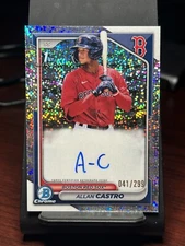 2024 Bowman - Chrome Prospect Autographs Speckle Refractor #CPA-ACA Allan Castro