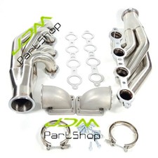 For Chevy Ls1 Ls6 Lsx Polished Stainless Steel Twin Turbo Manifolds Front Mount