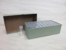 Guardhouse Dime Coin Tube Green Storage Box with 50 Whitman Round Dime Tubes