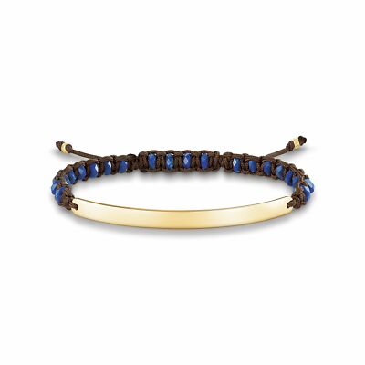 Thomas Sabo Love Bridge Armband blau vergoldet LBA0056-892-32-L19v (19 cm)