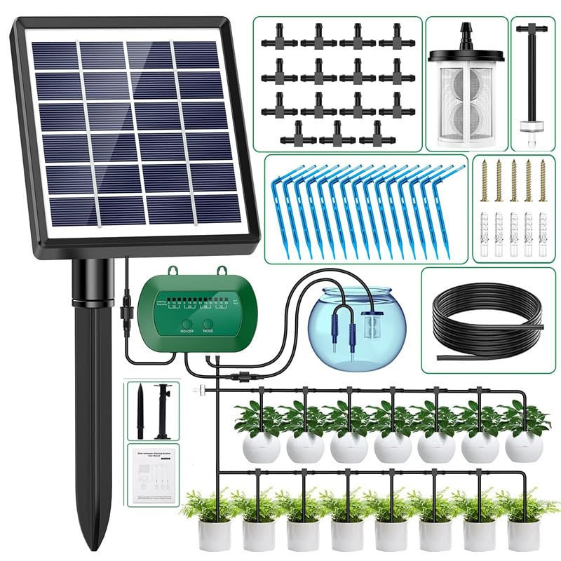 Kit Irrigazione Giardino a Energia Solare | Il Tuo Orto Sempre Felice