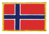 Norwegen AufnäHer Flaggen Fahnen Patch AufbüGler 8X6Cm