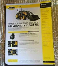 Factory Cub Cadet Dealership Spec Brochure 2011 SX3100 Compact Tractor FREE SHIP