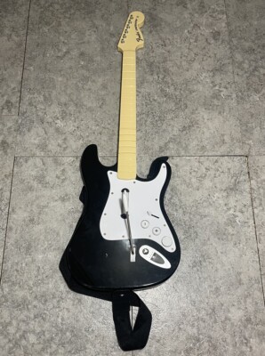 Rock Band Fender Stratocaster Guitar Nintendo Wii NO DONGLE  Untested For Parts