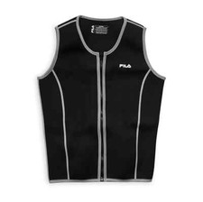 Men's Sauna Vest - Neoprene Sweat Suit Zipper Tank Top Hot Slimming Body Shap...