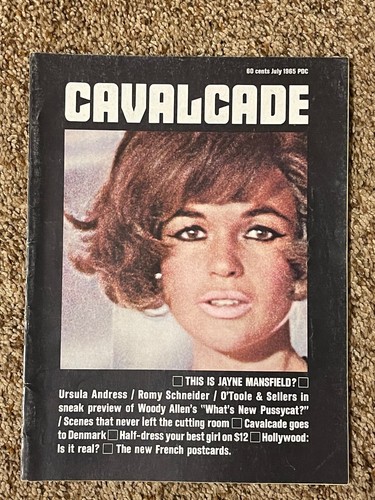 Vintage Cavalcade JAYNE MANSFIELD. JULY 1965 RARE