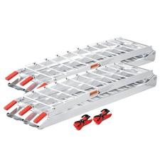 2x Rampe de chargement 226cm 1360kg Moto ATV pliable Alu Rail d'accès, pieds