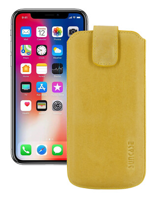 IPHONE 11 Pro Max Leather Cover Case Cover Mustard Yellow+