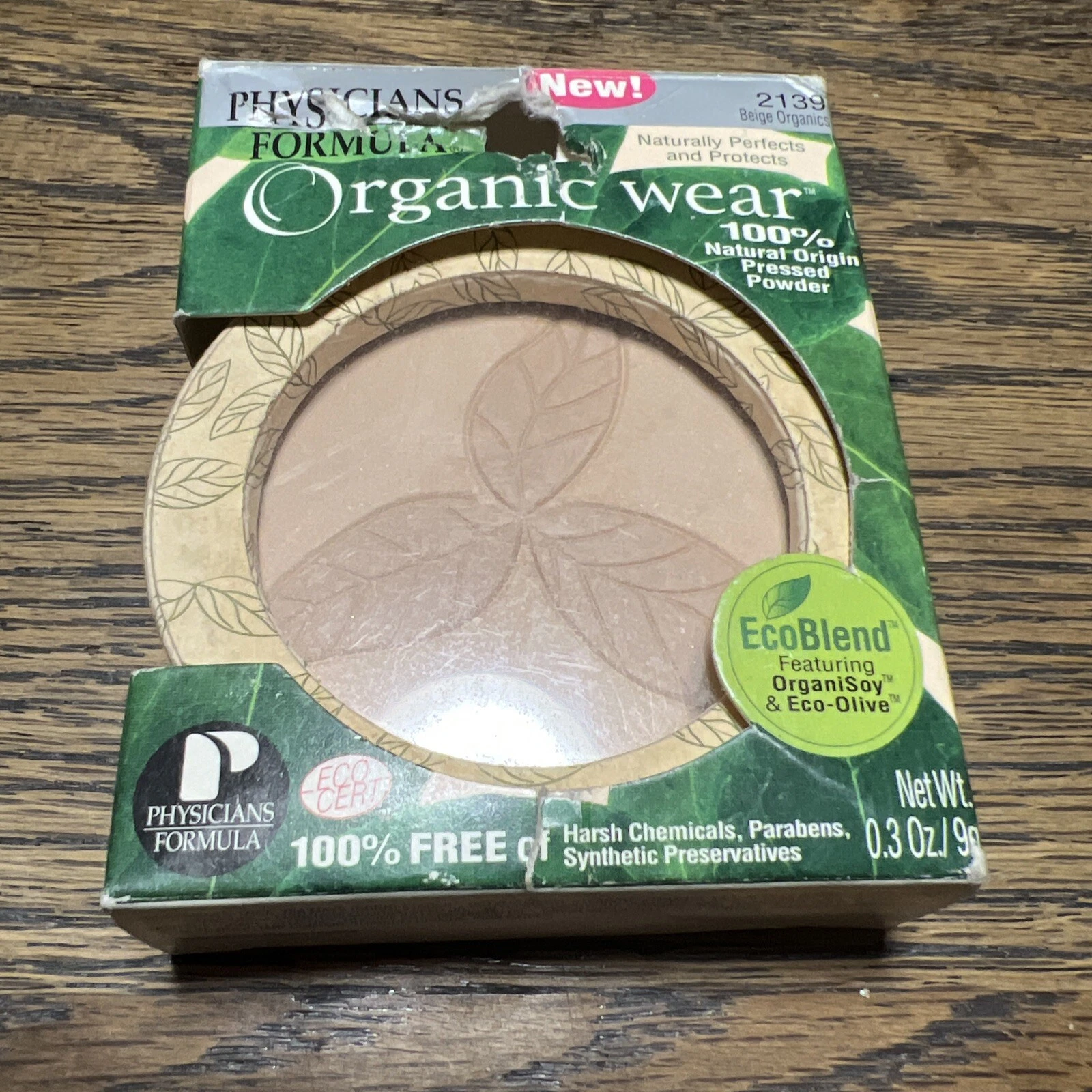 Physicians Formula Organic Wear Pressed Powder, #2139 Beige Organics. HTF