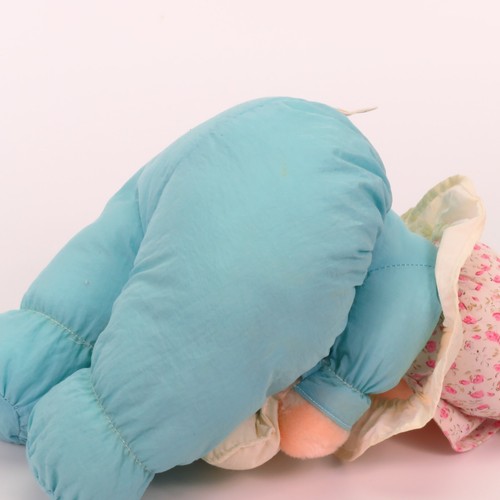 Juguete de peluche vintage de conejo creaciones de Pascua gorro hinchado rosa azul juguete de peluche - Imagen 22 de 24