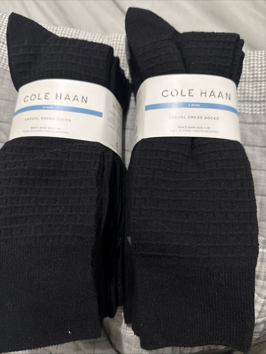 cole haan casual dress socks Cole Haan - Brandclub - Cole Haan Men's Dress Socks - 1 Pair Classic and  Casual Comfortable Fit Stay Up Cuff Crew Socks