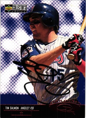 Tim Salmon #SQ28 Signed 1998 Collector's Choice StarQuest Angels AUTO Card MLB