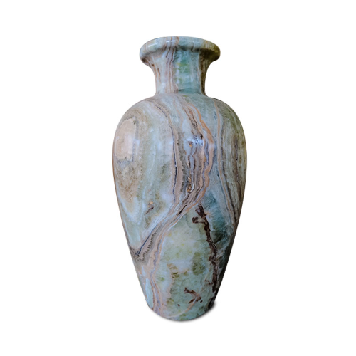 Vase in Onyx Smeraldo Portafiori Italienische Onyx Vase Luxus Wohnkultur H.30 cm - Bild 3 von 4