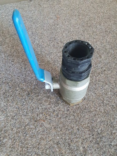 45mm /1" 1/2 BSP DUAL APPROVED AGA WATERMAKED FEMALE BALL STOP VALVE - Picture 3 of 3
