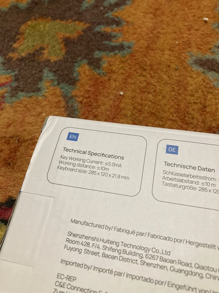 OMOTON Ultra-Slim Wireless Keyboard Model #KB066 - Gray - New in the Box - Image 4 of 4