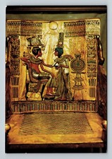 Postcard Cairo Egypt Egyptian Museum Tut Ankh Amen Treasures No. 250 #414
