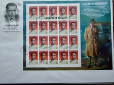 FDC 3152 1997 HUMPHREY "BOGIE" BOGART PANE of 20 on one ARTCRAFT Cachet Envelop