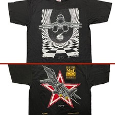 Maglietta nera Mikoyan MiG-29 vintage 1990 Blackbird caccia russo jet aircraft