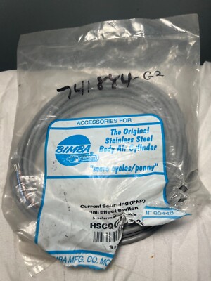 Bimba HSCQCX-12 Solid State Sensor Switch Assembly 5 M CABLE