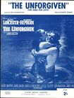 New ListingThe Unforgiven 1960 Burt Lancaster Audrey Hepburn Movie Tiomkin Sheet Music!