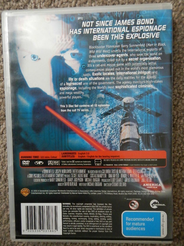 SECRET AGENT MAN Complete Series (3 DVD Set) Region 4 eBay