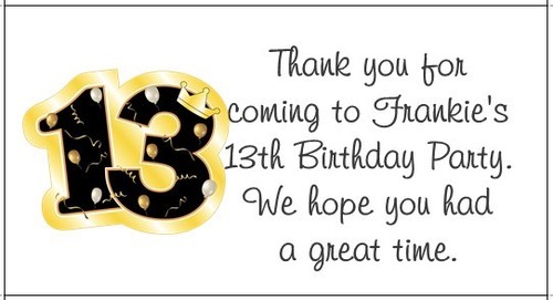 Personalised stickers anniversary or birthday party bags/cake labels No.13 - Picture 14 of 27