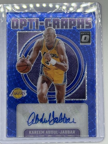 2024-25 Donruss Optic Opti-Graphs Kareem Abdul-Jabbar Choice Blue /24 Auto
