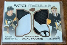 2024-25 UD Premier - McGroarty/Blomqvist Dual Rookie Patch-Tacular (16/25)