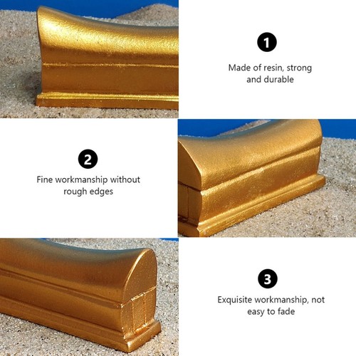 Desktop Coffin Ornament Halloween Coffin Prop Party Tricky Coffin Resin Coffin - Bild 4 von 12