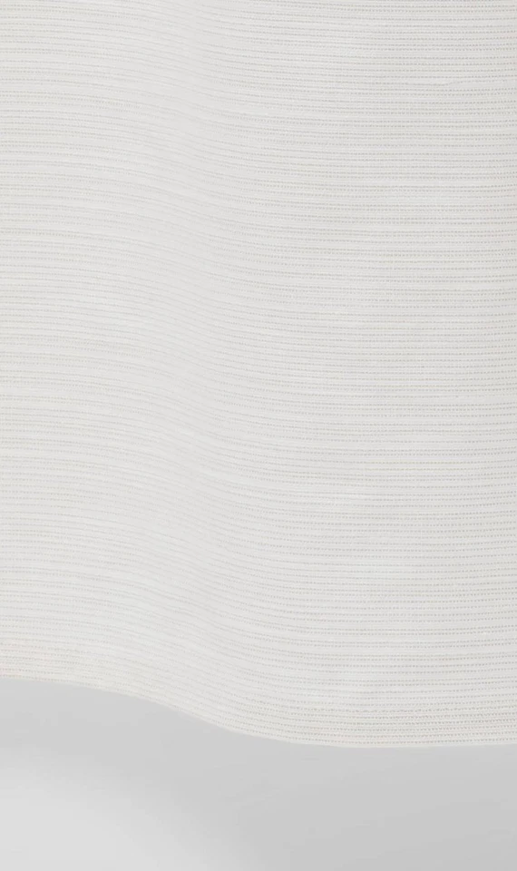 全新带标签 ~ Threshold off 白色棕褐色条纹浴帘 72 英寸 x 72 英寸纽扣孔上衣 — 第 3/4 张图片