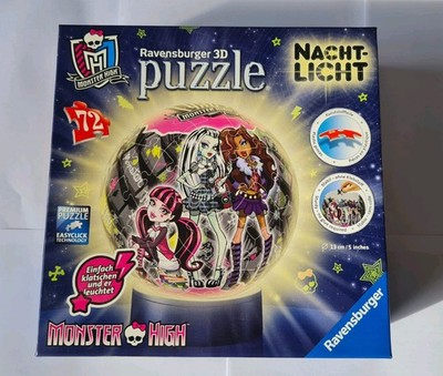 Monster High 3D Puzzle Ball Nachtlicht von Ravensburger Gebraucht