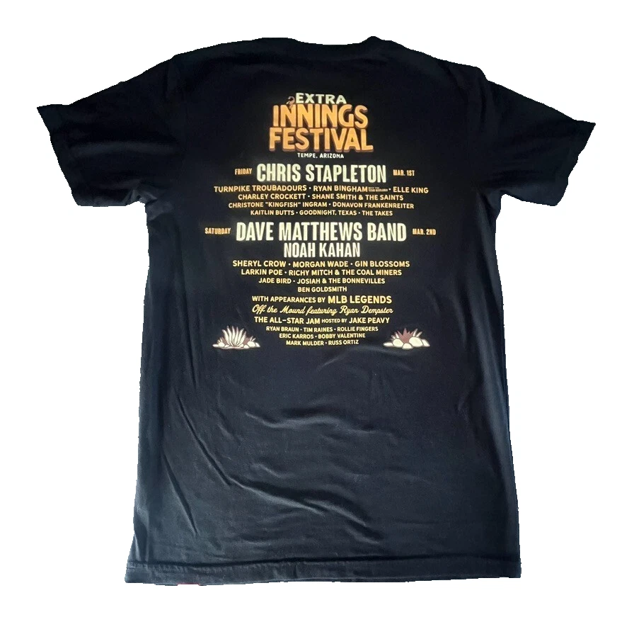 Extra Innings Festival Men's small shirt Chris Stapleton short sleeve crew neck - Imagem 2 de 4