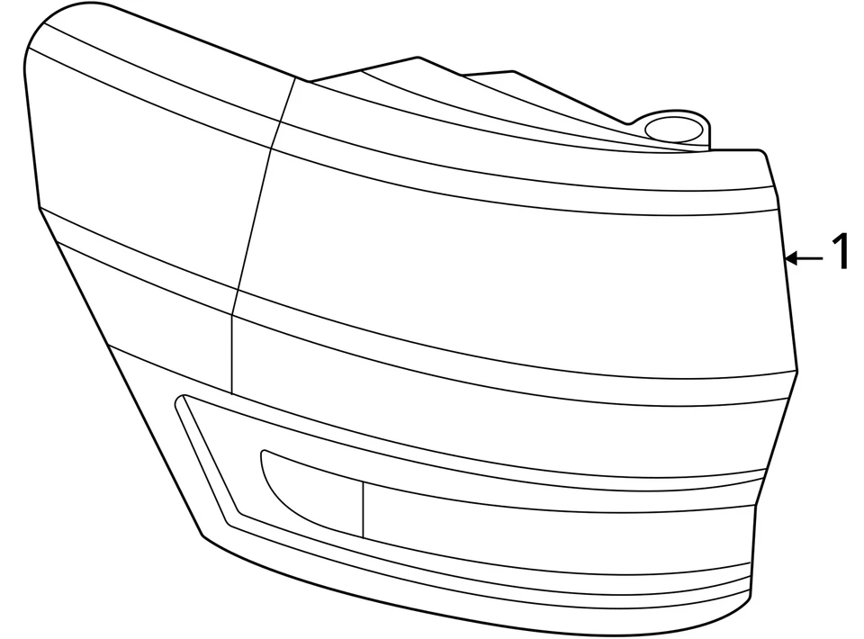 Luz trasera de pasajero Wk carrocería VIN E o F se adapta a 14-22 Grand Cherokee 10143671 Foto 4 de 4