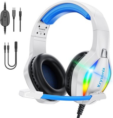 Krysenix PG1 RGB Gaming Headset für PS4 Gaming Kopfhörer mit Mikrofon NEU