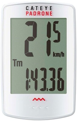 CATEYE PADRONE BIKE COMPUTER - WIRELESS WHITE
