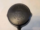 Ant. Griswold Skillet #6 Slant Logo Cast Iron Skillet 699 B With Heat Ring