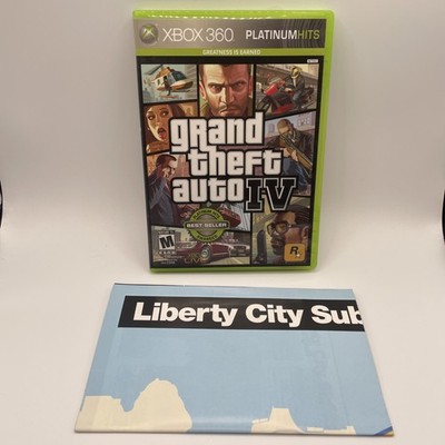 Grand Theft Auto IV Microsoft Xbox 360 Game Tested & Complete with Map